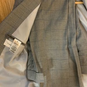 Brand new suit w tags, gray Calvin Klein